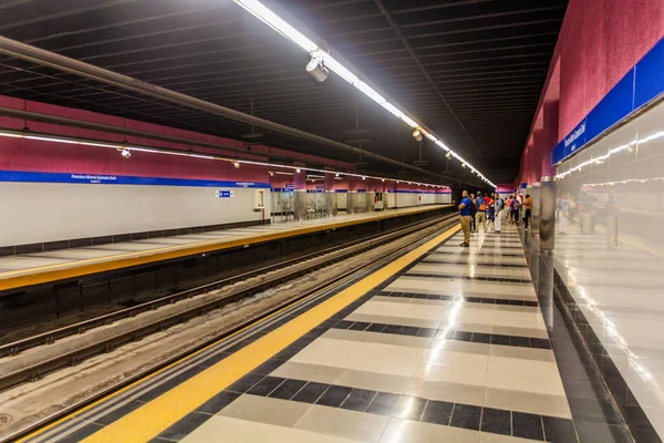 Santo Domingo República Dominicana Noviembre 2018 Vista Una Estación Metro — Foto de Stock