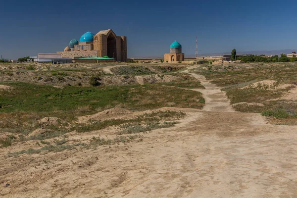 Rabia Sultan Begim Und Khoja Ahmed Yasawi Mausoleum Turkistan Kasachstan — Stockfoto