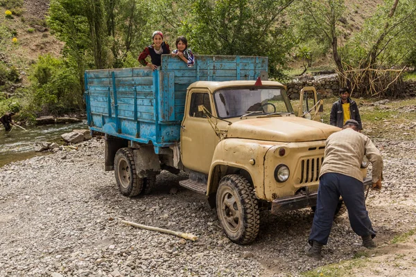 Haft Kul Tajikistan Mai 2018 Vieux Camion Marguzor Haft Kul — Photo