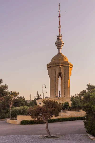 Monument Shahidlar Tour Télévision Bakou Azerbaïdjan — Photo