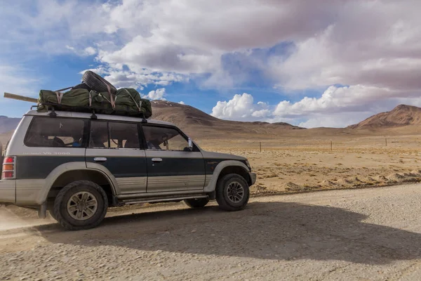 Pamir Highway Tajikistan Maggio 2018 Pedalata Strada Pamir Tagikistan — Foto Stock
