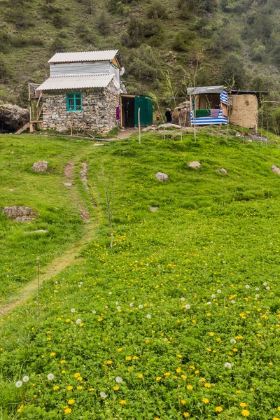 Местный Дом Артуче Горах Фанн Таджикистан — стоковое фото