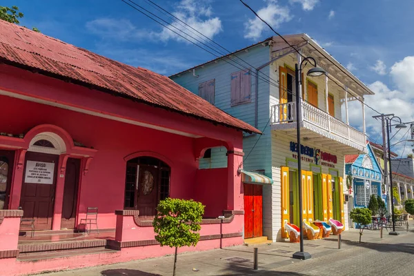 Puerto Plata Republika Dominiczna Grudnia 2018 Kolorowe Budynki Centrum Puerto — Zdjęcie stockowe
