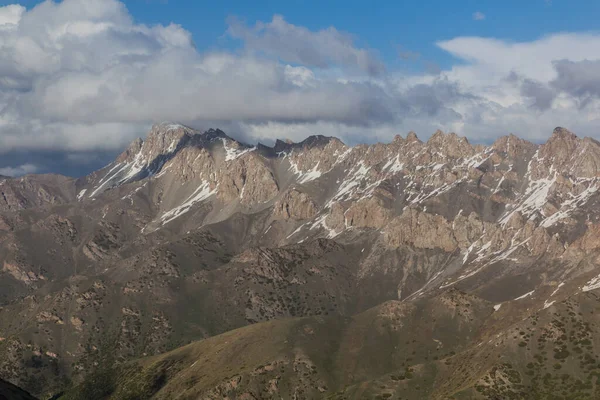 Góry Południowego Kirgistanu Pobliżu Wioski Sary Tash — Zdjęcie stockowe