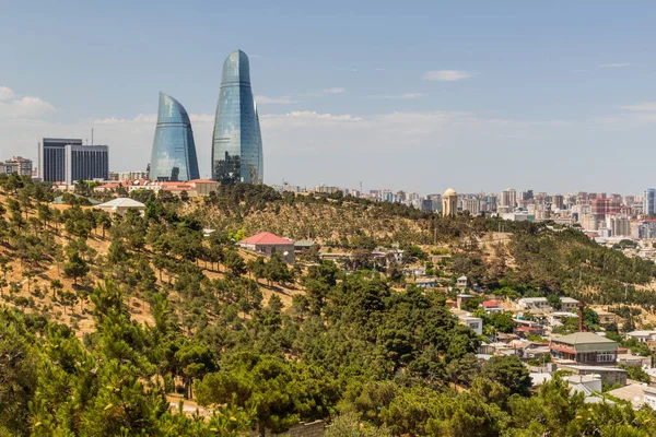 バクーのスカイライン アゼルバイジャンの景色 — ストック写真
