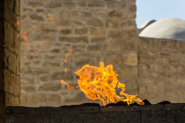 Вечный Огонь Баку Атешгях Храм Огня Баку Азербайджан — стоковое фото