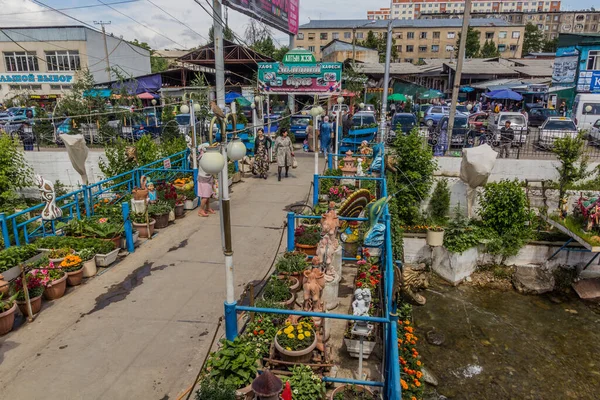 Sst Kyrgyzstan Mai 2018 Des Fleurs Des Plantes Bazar Osh — Photo