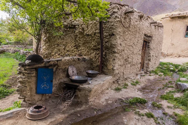 Cuisine Opan Air Dans Village Jizeu Jizev Jisev Dans Les — Photo