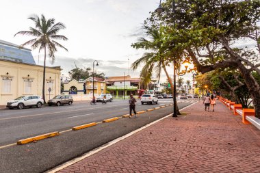 PUERTO Plata, DOMINICAN Cumhuriyet - 12 Aralık 2018: General Georgio Luperon Bulvarı, Puerto Plata, Dominik Cumhuriyeti