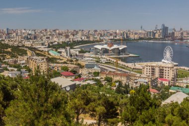 Bakü, Azerbaycan 'daki sahil manzarası