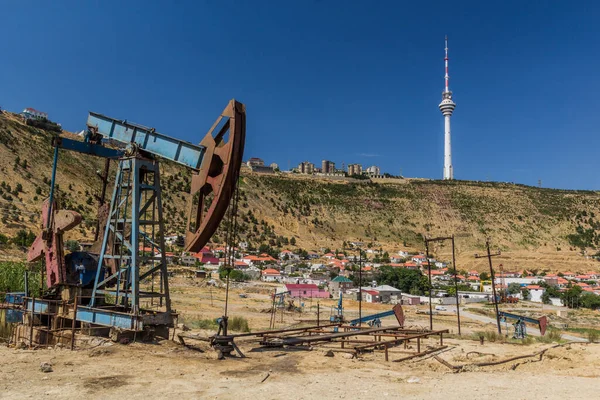 Oil Derrick Baku Suburbs Azerbaijan — Stock Photo, Image