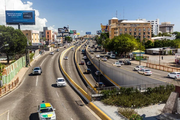 Santo Domingo Republika Dominiczna Grudzień 2018 Widok Alei Febrero Santo — Zdjęcie stockowe