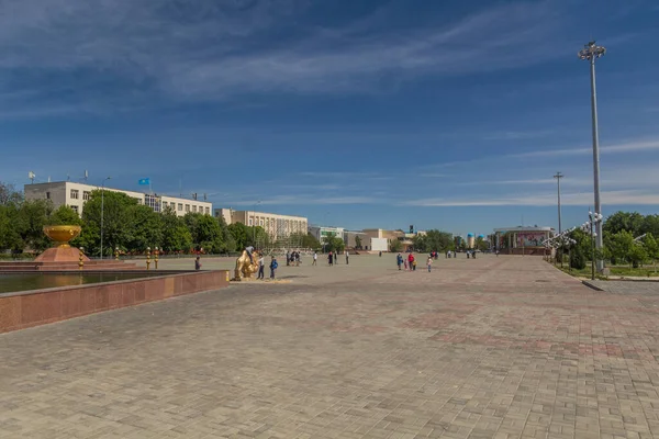 Turkistan Kazakhstan Května 2018 Lidé Central Parku Turkistánu Kazachstán — Stock fotografie