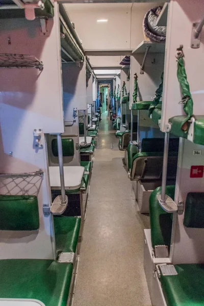 Baku Azerbaijan Haziran 2018 Azerbaycan Platzkart Sınıfı Tren Koçu — Stok fotoğraf