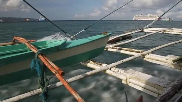 バンカ船の引き金の眺め — ストック動画