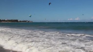 Cabarete, Dominik Cumhuriyeti 'nde uçurtma uçurma