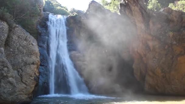 Wodospad Salto de Baiguate w pobliżu miasta Jarabacoa — Wideo stockowe