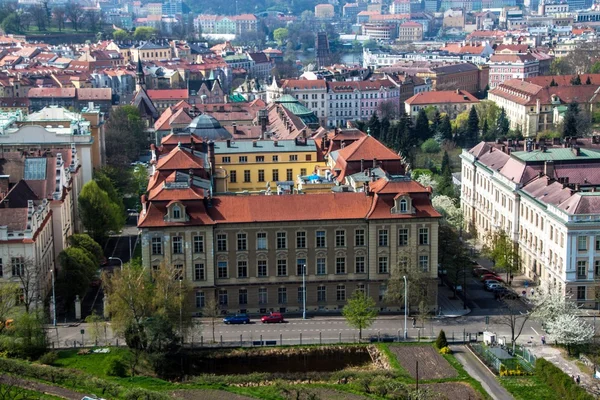 Luchtfoto van Praag — Stockfoto