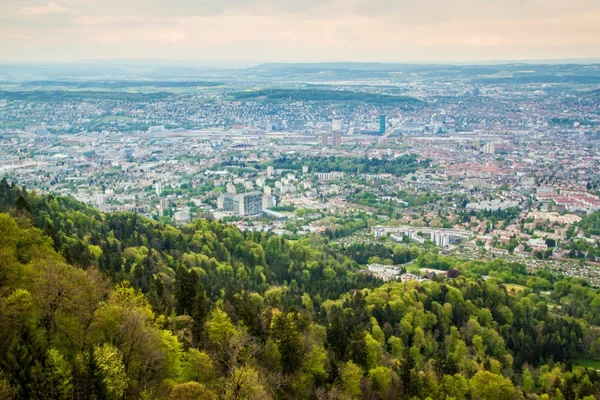 Flygfoto över zurich — Stockfoto