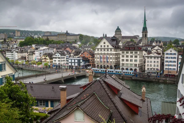 Veduta di una città Zurigo, Svizzera — Foto Stock