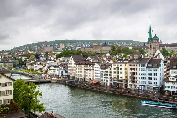 瑞士苏黎世城市景观的 — 图库照片