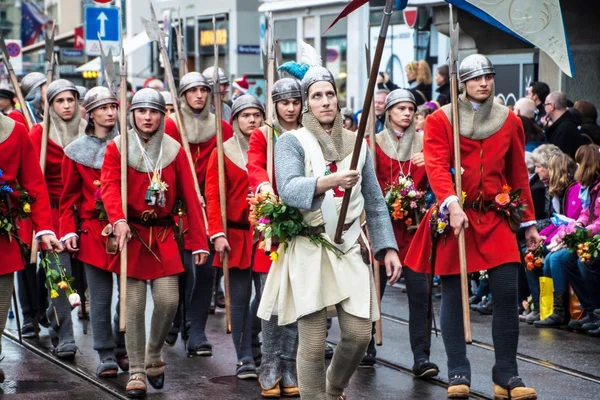 Parada tradițională de primăvară a breslelor din Zurich — Fotografie, imagine de stoc