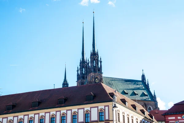 Catedral de San Pedro y San Pablo en Brno — Foto de Stock