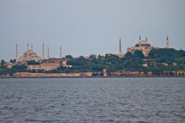 Istanbul 'da Ayasofya ve Sultanahmet Camii