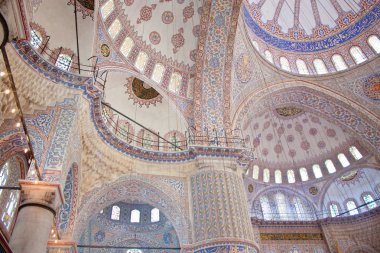 Istanbul'da Sultanahmet Camii iç