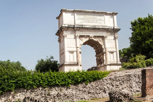 Oblouk Titus v římské fórum, Řím — Stock fotografie