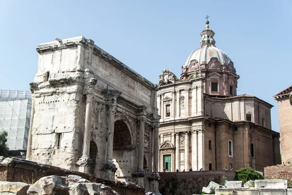 Arco de Sétimo Severo no Fórum Romano, Roma — Fotografia de Stock