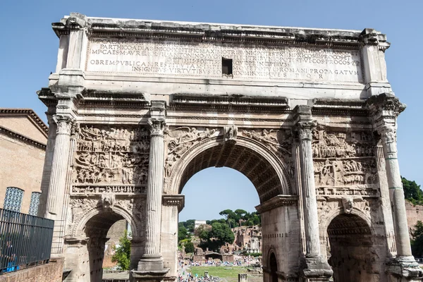 Arch of Septimius Severus at the Roman Forum, Rome — Stock Photo, Image