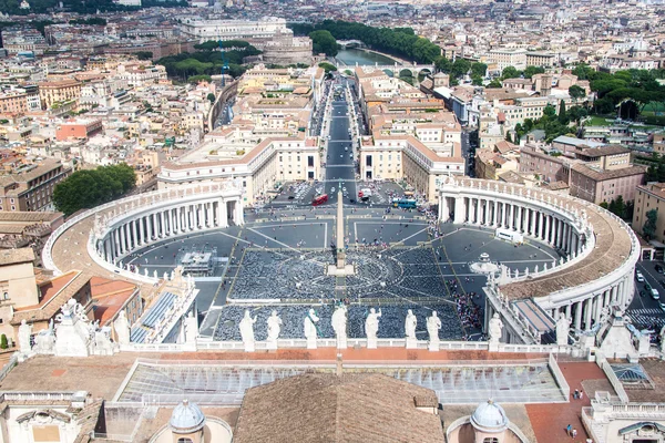 Luchtfoto van St.Peters Square — Stockfoto