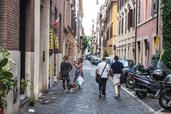 ローマの市内中心部の通り — ストック写真