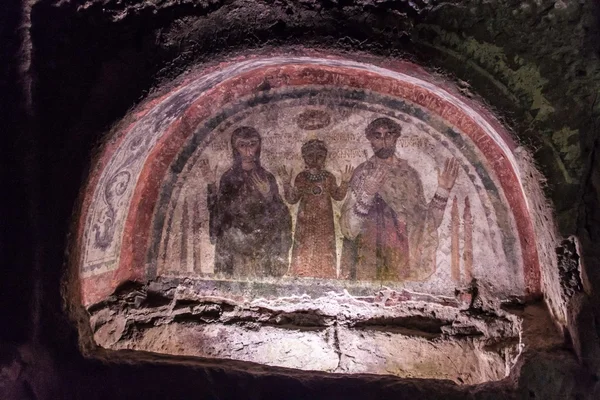 Katakomben von san gennaro in neapel — Stockfoto