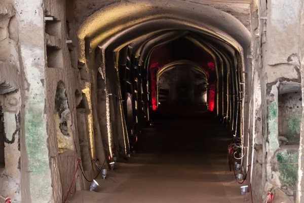 Catacombs of San Gennaro in Naples — Stock Photo, Image