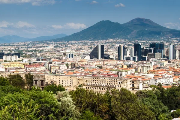 Panoramę Neapolu — Zdjęcie stockowe