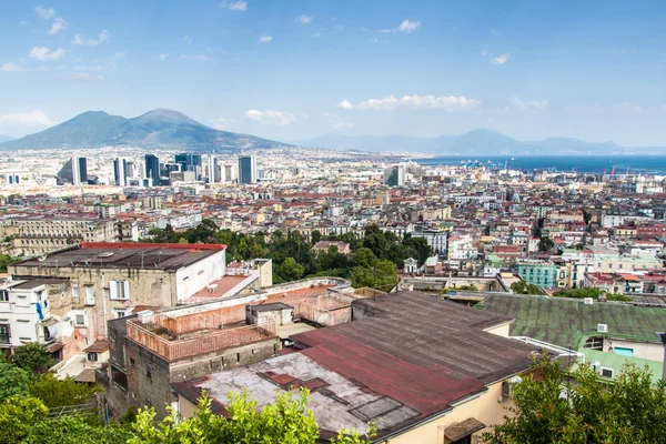 Panoramę Neapolu — Zdjęcie stockowe