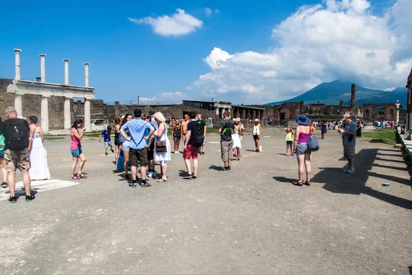 Rovine della città antica Pompei — Foto Stock