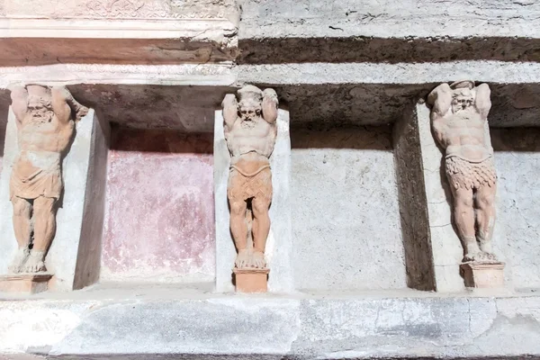 Ruinas de la antigua ciudad Pompeya — Foto de Stock