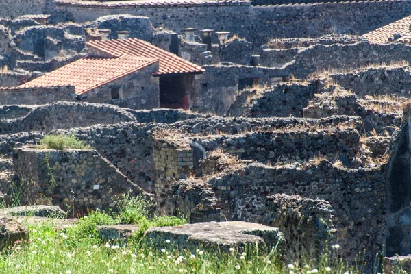 Ruiny starożytnego miasta Pompeje — Zdjęcie stockowe