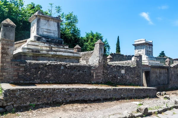 Ruinas de la antigua ciudad Pompeya — Foto de Stock