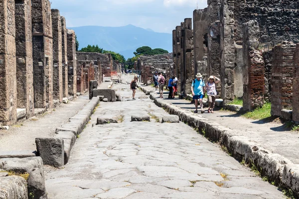 Pompeji ősi város romjai — Stock Fotó