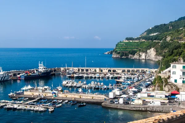 Harbor in village Cetara — Stock Photo, Image