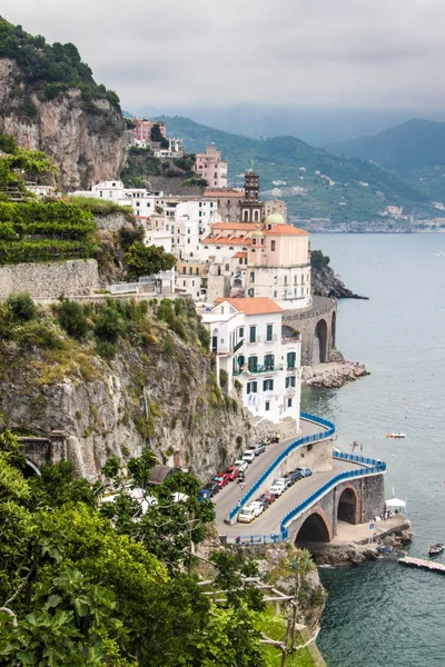 Atrani village on Amalfi coast — Stock Photo, Image