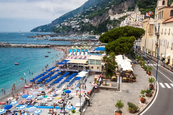 Pittoreske zomer landschap van stad amalfi, Italië — Stockfoto