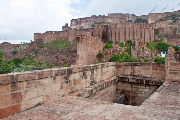 Мехерангарский форт в Джодхпуре — стоковое фото
