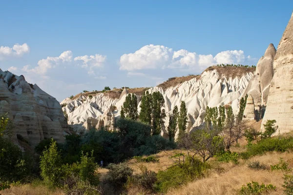 Neobvyklá krajina v Kappadokii — Stock fotografie