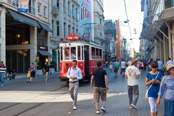 Avenida Istiklal en Estambul — Foto de Stock