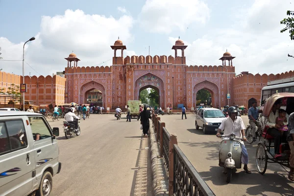 Silniční provoz v Jaipur — Stock fotografie